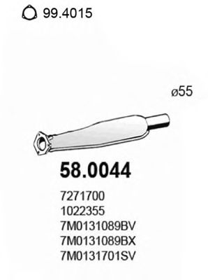 Catalytic Converter 58.0044