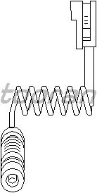 Αισθητήρας, φθορά του υλικού τριβής των φρένων 113 551