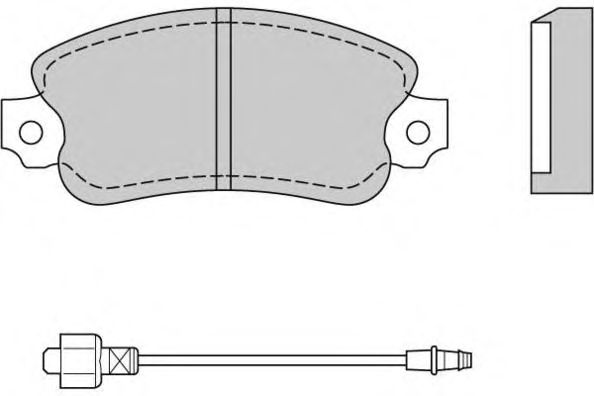 Комплект тормозных колодок, дисковый тормоз 12-0127