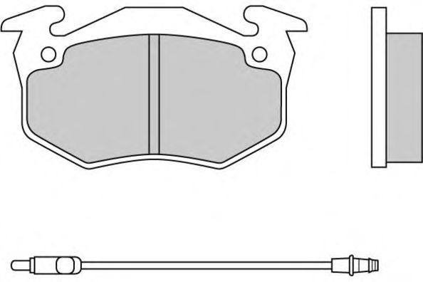 Комплект тормозных колодок, дисковый тормоз 12-0229