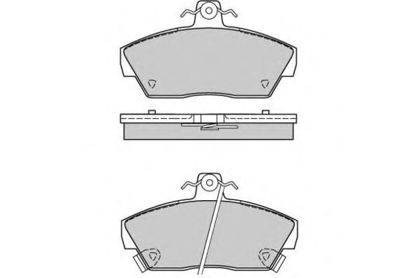 Комплект тормозных колодок, дисковый тормоз 12-0484