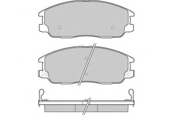 Brake Pad Set, disc brake 12-1268
