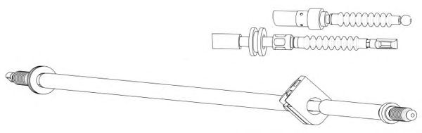 Cable, parking brake AU02160