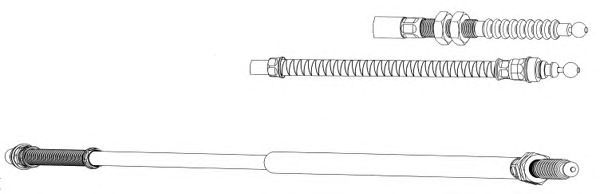 Cable, parking brake CT02138