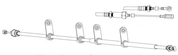 Cable, parking brake FA02271