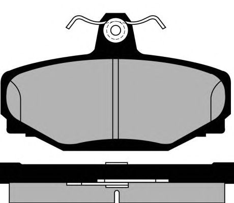 Комплект тормозных колодок, дисковый тормоз PA555