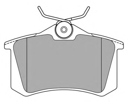 Kit de plaquettes de frein, frein à disque FBP-0575-01