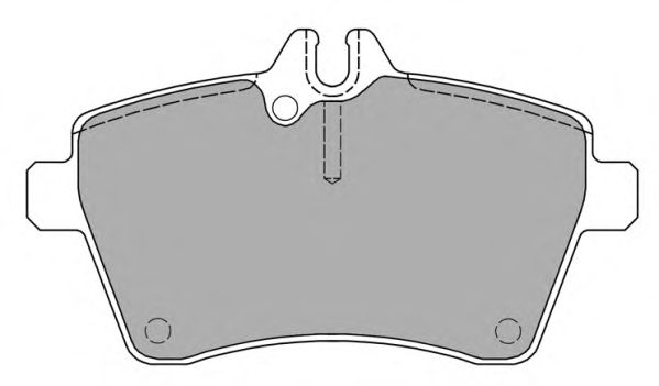Brake Pad Set, disc brake FBP-1400