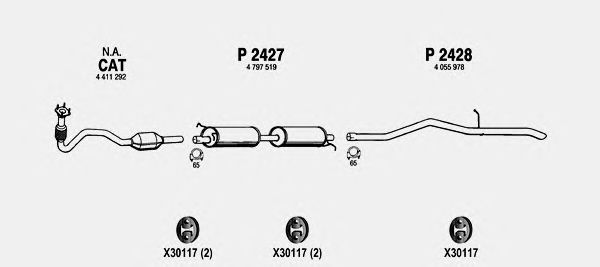 Exhaust System FO749