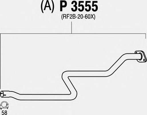 Exhaust Pipe P3555