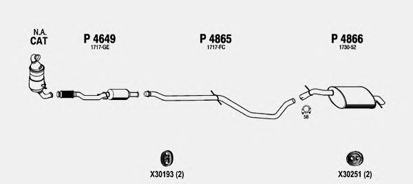 Exhaust System PE632