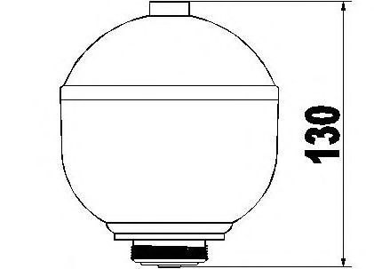 Suspension Sphere, pneumatic suspension 155400