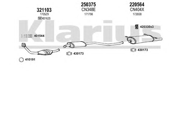 Exhaust System 180432E