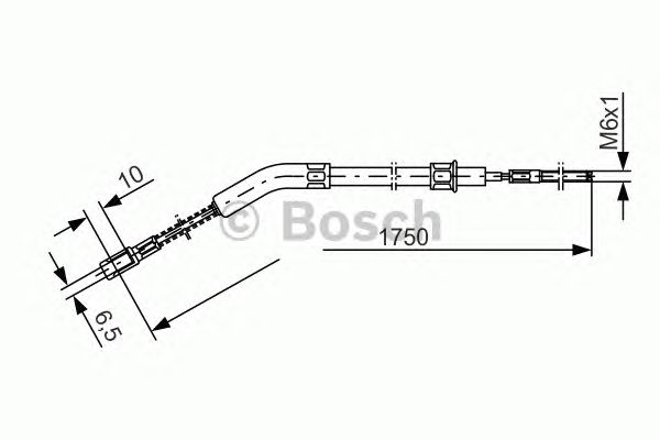 Cable, parking brake 1 987 477 036