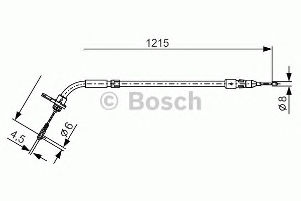 Cable, parking brake 1 987 477 225