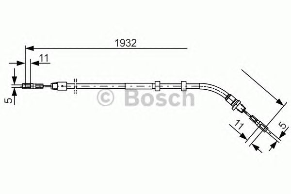 Cable, parking brake 1 987 477 904