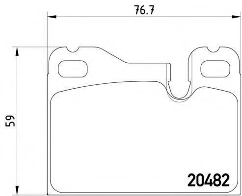 Brake Pad Set, disc brake 2048201