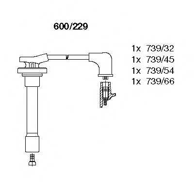 Ignition Cable Kit 600/229