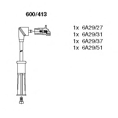 Ignition Cable Kit 600/413