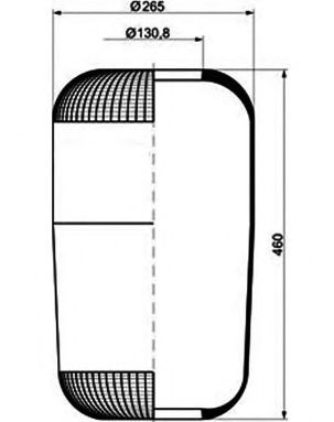 Boot, air suspension 084.025-10A