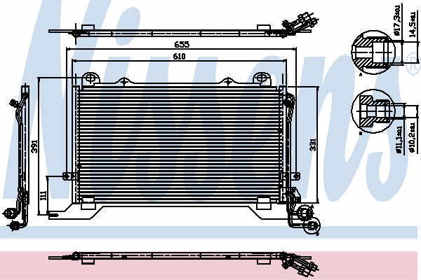 Condensator, airconditioning 94567