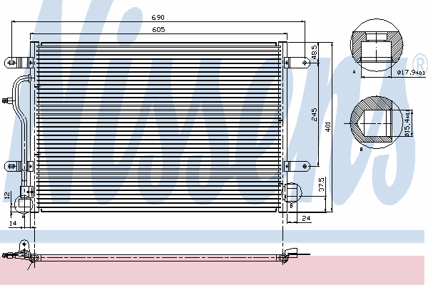 Condensator, airconditioning 94665
