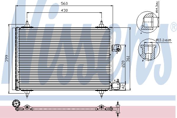 Condensador, ar condicionado 94723