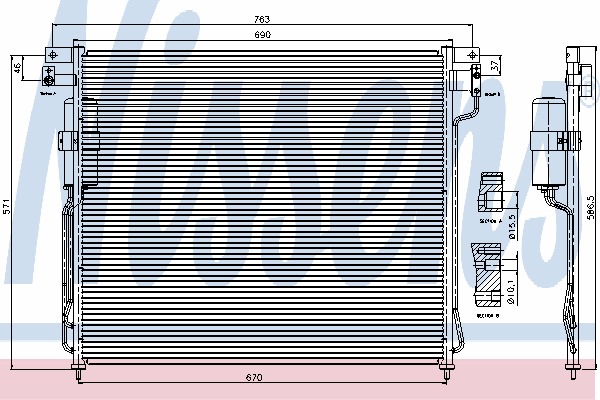 Condensator, airconditioning 94879