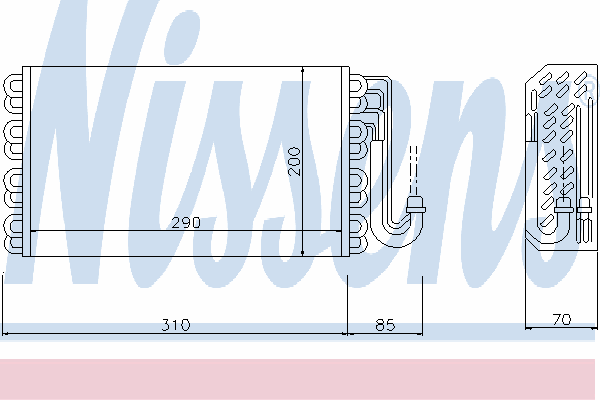 Evaporator, air conditioning 92146