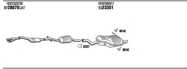 Exhaust System BWH18823