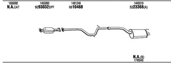 Exhaust System FOH22519B