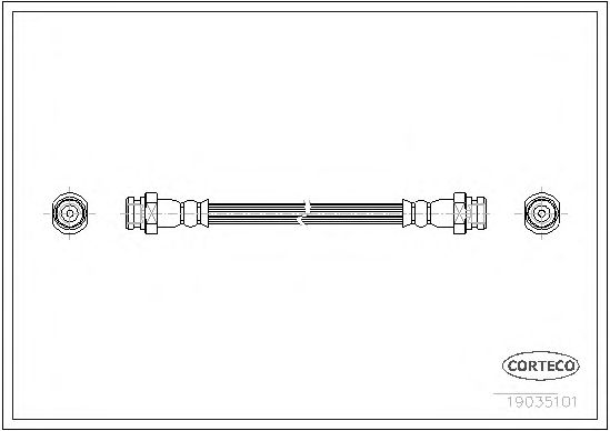 Tubo flexível de travão 19035101