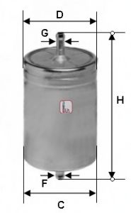Fuel filter S 1611 B