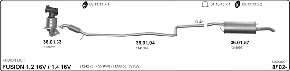 Exhaust System 525000207