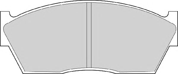 Комплект тормозных колодок, дисковый тормоз FD6105A