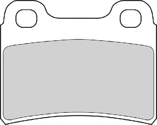 Комплект тормозных колодок, дисковый тормоз FD6577A