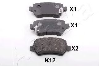 Brake Pad Set, disc brake 51-0K-K12