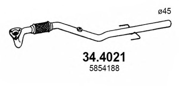 Exhaust Pipe 34.4021