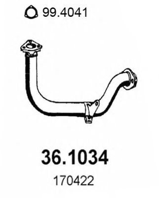 Exhaust Pipe 36.1034