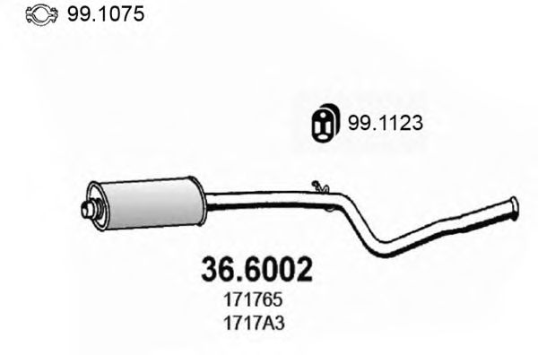 Middle Silencer 36.6002