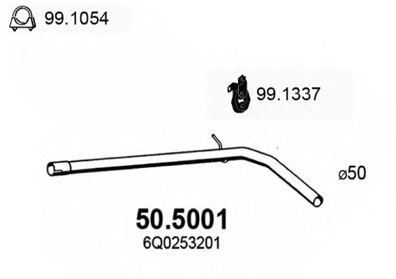 Exhaust Pipe 50.5001