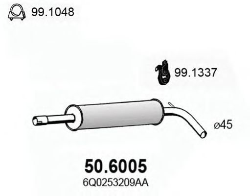 Middle Silencer 50.6005