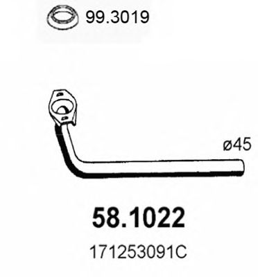 Exhaust Pipe 58.1022