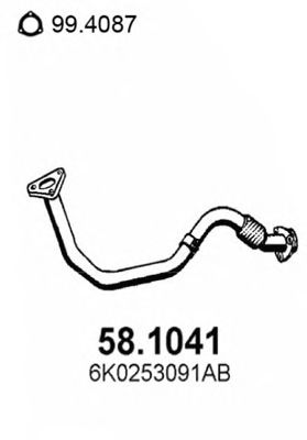 Exhaust Pipe 58.1041