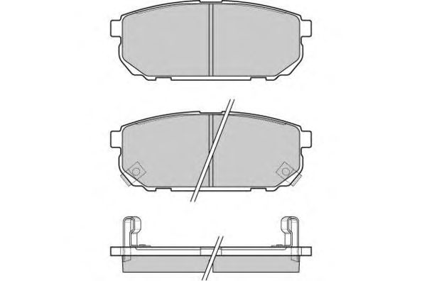 Brake Pad Set, disc brake 12-1105