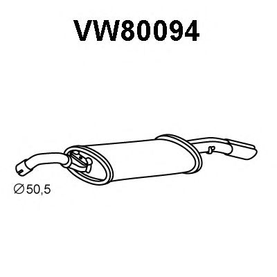 Einddemper VW80094