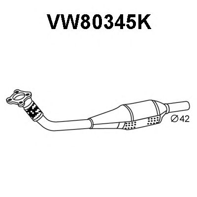 Catalisador VW80345K
