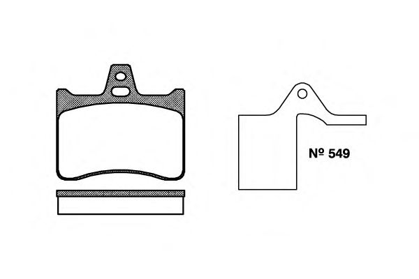 Комплект тормозных колодок, дисковый тормоз P1883.10