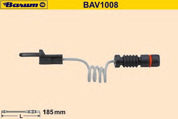Waarschuwingscontact, remvoering-/blokslijtage BAV1008