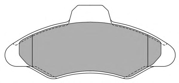 Комплект тормозных колодок, дисковый тормоз FBP-0756